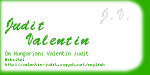 judit valentin business card